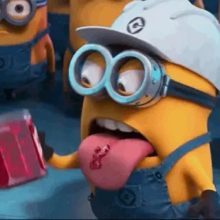 🍌 Minion Despicable Me Cartoon, Minion, Ich einfach unverbesserlich, Zunge, Lustig, Albern telegram sticker