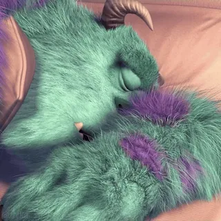😴 James P. 'Sulley' Sullivan Monsters, Inc. Cartoon, Monster, Schlafend, Süß, Schlaf, Sulley, Die Monster AG telegram sticker