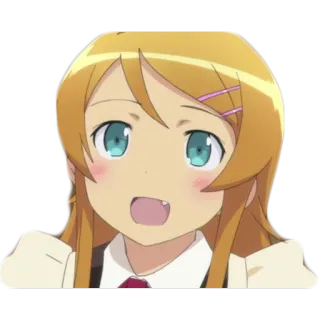 😄 Anime, Chica, Lindo, Dibujos animados, Personaje telegram sticker