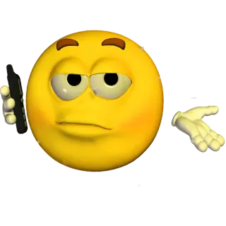 😎 Emoji, smargiasso, annoiato, in attesa, neutro telegram sticker