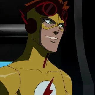⚡ Kid Flash Dessin animé, Super-héros, Kid Flash, DC Comics, Young Justice telegram sticker
