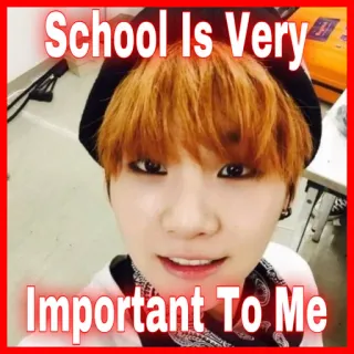 🏫 School Is Very Important To Me école, importance, éducation, adolescent, portrait telegram sticker