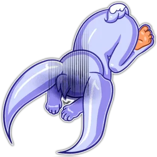 😰 кролик, животное, милый, мультик, стикер telegram sticker
