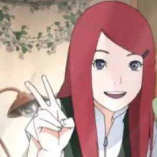 😗 Kushina Uzumaki Naruto Аниме, Мультфильм, Персонаж, Кушина, Наруто, Узумаки telegram sticker