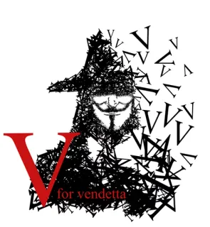 👻 V V for Vendetta V for vendetta anonymous, vendetta, mask, politics, revolution telegram sticker