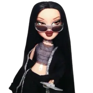 😏 Bratz, boneca, moda, estilo, Y2K telegram sticker