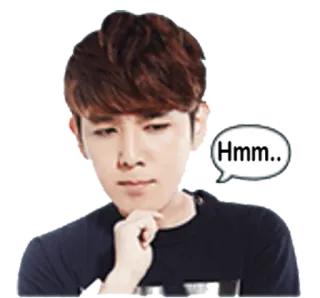 🤔 Hmm.. denken, hmm, nadenkend, bedachtzaam, onzeker telegram sticker