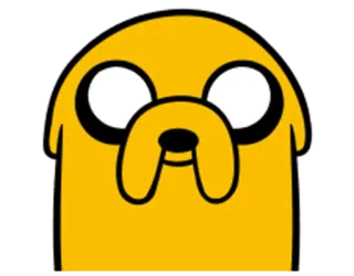 😊 Jake the Dog Adventure Time cartoon, animated, dog, yellow, adventure time, jake telegram sticker