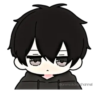 😡 anime, boy, cartoon, cute, chibi, manga telegram sticker