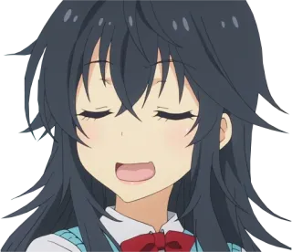 😅 Garota anime, Desenho animado, Uniforme escolar, Feliz, Fofo telegram sticker