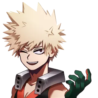 😉 Katsuki Bakugo My Hero Academia Anime, Personage, Bakugo, Manga, Held telegram sticker
