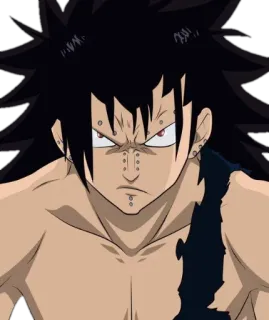 😠 アニメ, 怒り, キャラクター, 黒髪 whatsapp sticker