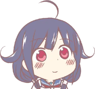 😶 anime, cartoon, cute, girl telegram sticker