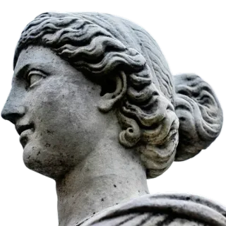 🙂 statue, woman, bust, art, sculpture, stone telegram sticker