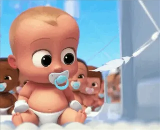 👀 Boss Baby The Boss Baby Baby, Cartoon, Schnuller, Windel whatsapp sticker