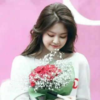 🌸 Jennie kpop, singer, idol, jennie kim, flowers, bouquet telegram sticker