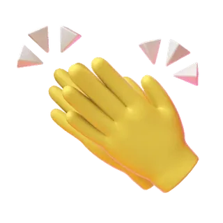 🌟 klappende handen, emoji, handen, applaus telegram sticker