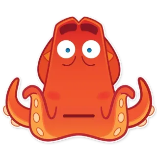 🤠 pieuvre, dessin animé, créature marine, vie marine, animal telegram sticker
