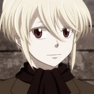 ☕️ William James Moriarty Moriarty the Patriot anime, moriarty, character, blonde, scarf telegram sticker