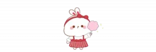 🫖 lucu, kelinci, kartun, kawaii, stiker telegram sticker