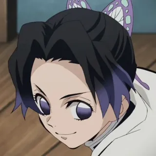 💜 Shinobu Kocho Demon Slayer Anime, Demon Slayer, Shinobu Kocho, Postać, Motyl, Manga telegram sticker