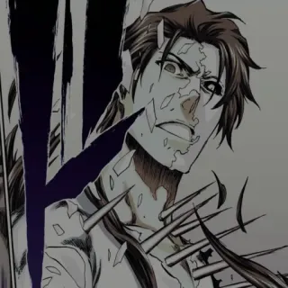 🧬 Sosuke Aizen Bleach Anime, Manga, Villano, Terror, Gore telegram sticker