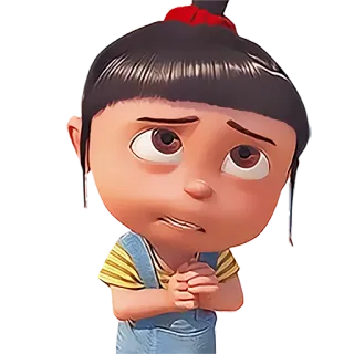 😁 Agnes Despicable Me cartoon, girl, cute, movie, animation telegram sticker