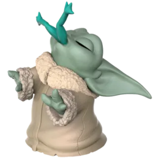 🐸 Grogu The Mandalorian Grogu, Baby Yoda, Star Wars, The Mandalorian, süß, Cartoon, fiktive Figur whatsapp sticker