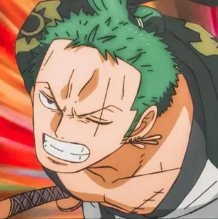 🌽 Zoro One Piece anime, one piece, zoro, roronoa zoro, swordsman, pirate telegram sticker