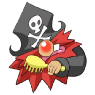 🧴 bajak laut, kartun, tengkorak, topi, komedi, karakter whatsapp sticker