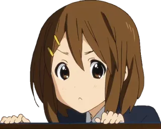 ❓ Yui Hirasawa K-On! Anime, K-On, Yui Hirasawa, Carino, Manga whatsapp sticker