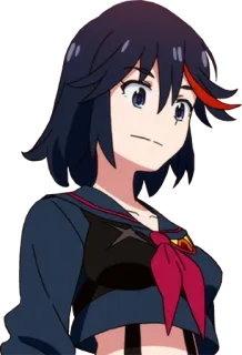 😐 Ryuko Matoi Kill la Kill Anime, Kill la Kill, Ryuko Matoi, Personaggio, Serie TV whatsapp sticker