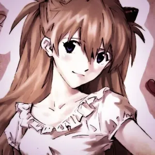 🎪 Asuka Langley Soryu Neon Genesis Evangelion anime, manga, character, asuka langley, evangelion, japanese animation telegram sticker