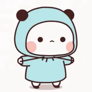 🎈 süß, Cartoon, Figur, Panda, Tier, Kapuzenpullover telegram sticker