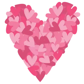 💗 corazón, corazones, amor, rosa, san valentín, cariño, romance whatsapp sticker