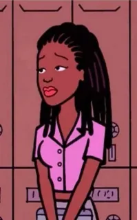 🌟 Quinn Morgendorffer Daria cartoon, animated, Daria, Quinn Morgendorffer, character telegram sticker