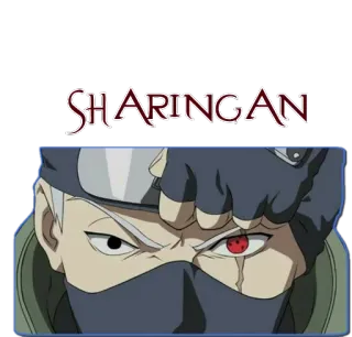 👁 Kakashi Naruto SHARINGAN anime, manga, sharingan, kakashi, naruto, ninja telegram sticker