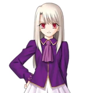 😉 Illyasviel von Einzbern Fate/stay night Аниме, Персонаж, Илиясвиль фон Айнцберн, Fate/stay night telegram sticker