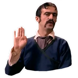 👌 homme, geste, personne, moustache, télévision telegram sticker