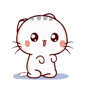 🐾 gato, fofo, animal, gatinho, kawaii, desenho animado whatsapp sticker