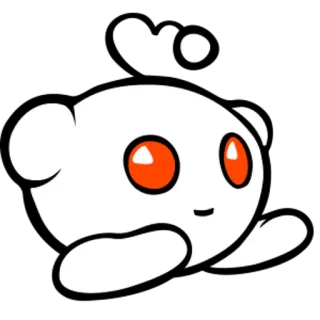 🤗 reddit, alieno, mascotte, Snoo telegram sticker