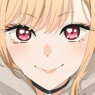 ❤️ Marin Kitagawa My Dress-Up Darling 애니메이션, 소녀, 귀여운, 만화, 금발 머리, 애니메이션 소녀, 마린 키타가와 telegram sticker
