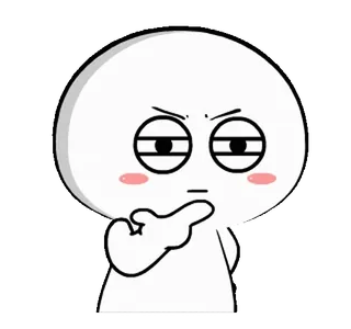 🤔 Cartone animato, Pensare, Confuso, Emozione, Personaggio, Divertente whatsapp sticker