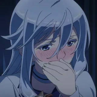 🔥 Anime, Mädchen, Erröten, Süß, Charakter whatsapp sticker
