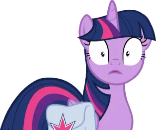 😦 Twilight Sparkle My Little Pony Twilight Sparkle, pony, cartoon, shocked, surprised, animated telegram sticker