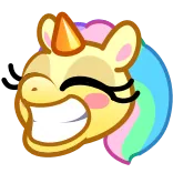 Unicorn Emoji telegram emojis 😁