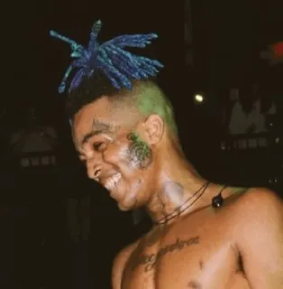 😁 XXXTentacion XXXTentacion, แร็ปเปอร์, นักดนตรี, ภาพเหมือน telegram sticker