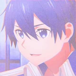 🥢 Anime, Potret, Karakter, Manga, Animasi, Ungu telegram sticker