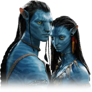 ❤ Avatar Avatar, Neytiri, Jake Sully, Pandora, Na'vi, James Cameron telegram sticker