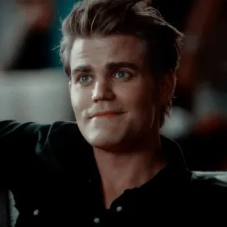 😊 Stefan Salvatore The Vampire Diaries 스테판, 뱀파이어, 다이어리, 잘생긴, 배우, 폴 웨슬리 telegram sticker